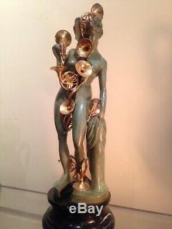 Venus The Horns Arman Bronze And Marble, Signed