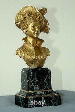 Very Beautiful Bronze Bust Signed