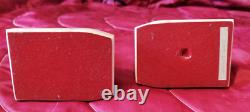 Vintage Art Deco elephant bronze and marble signed TEDD bookends