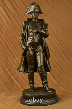Vintage Rare Signed Bronze Bust Of Napoleon Bonaparte Statue Sculpture Marble Base