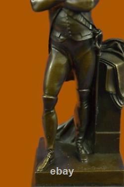 Vintage Rare Signed Bronze Napoleon Bonaparte Bust Statue Sculpture Marble Deal