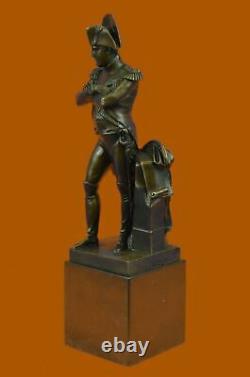 Vintage Rare Signed Bronze Napoleon Bonaparte Bust Statue Sculpture Marble Sale