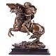 Vintage Signed Bronze Sculpture Of Napoleon On Horseback On Black Marble