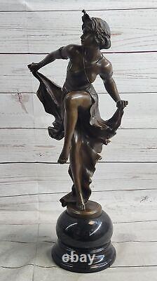 21 Classique Danseuse Signe Bronze Figurine Statue Art Déco Nouveau Marbre