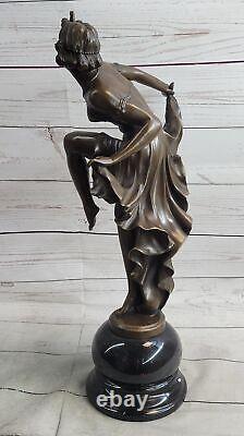 21 Classique Danseuse Signe Bronze Figurine Statue Art Déco Nouveau Marbre