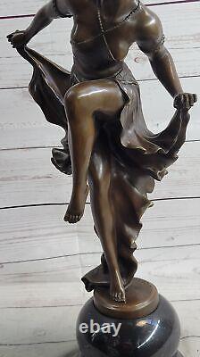 21 Classique Danseuse Signe Bronze Figurine Statue Art Déco Nouveau Marbre