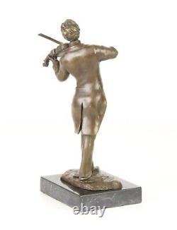 Antique Sculpture En Bronze De Johann Strauss Sur Un Marbre Noir Signée