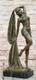 Art D&eacute;co Bronze Femme Sign&eacute;e Chiparus Mus&eacute;e Qualit&eacute; Sur Marbre Base