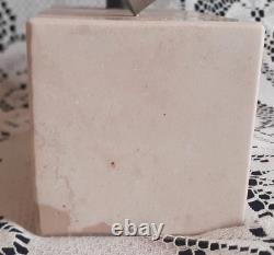 Arte Romera statue de mariage signé en bronze massif socle en marbre Carrare