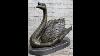 Bronze Metal Swan Bird Sculpture Statue Figure Decor On Marble Base Signed Original Ydw 079