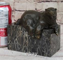 Bronze Sculpture Signée Original Milo Détail Figurine Marbre Art Cadeau Décembre