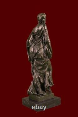 Bronze Sculpture Statue Signée Original Aldo Vitaleh 1920 Style Model Marbre Art