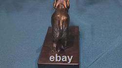 Bronze ancien ÉLÉPHANT signé Victor CREMION XIXe/XXe Socle marbre TBE