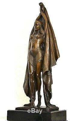 Bronzefigur- Art Déco Danseuse Signé Chiparus sur Base en Marbre Nachguss