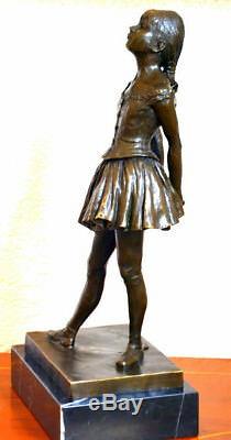 Bronzefigur-Junge Danseuse en Bronze Signé Degas sur Socle en Marbre