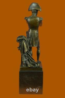 Buste En Bronze De Napoléon Bonaparte Signé RARE VINTAGE Sculpture En Marbre