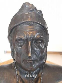 Buste bronze (dantes) 25x21 cm