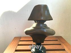 Buste de Napoléon en bronze sur socle en marbre noir d'après Antonio Canova