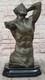 Chair M&acirc;le Musculaire Torse Sign&eacute;e Original Bronze Sculpture Figurine Marbre