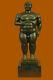 Fait Cubby Mâle Bronze Sculpture Signée Original Milo Marbre Figurine Nr
