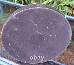 Magnifique Femme Agenouillée Bronze Socle Marbre Signé Manollo Belle Chevelure