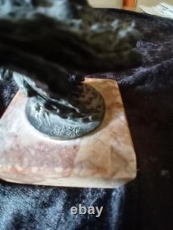 Main En Bronze Sculpture Signée Circa 1988 Support En Marbre À Changer