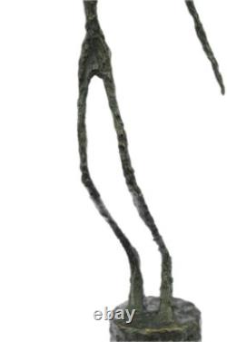 Merveilleux Bronze Sculpture Signée Ouvre Fonte Marbre Figurine Base Affaire