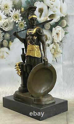 Odysseus Grec Guerrier Romain Soldat Signée Bronze Art Sculpture Statue Marbre