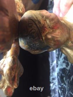 PINEDO Emile Encrier Ancien aigle impérial style empire bronze et marbre Signé