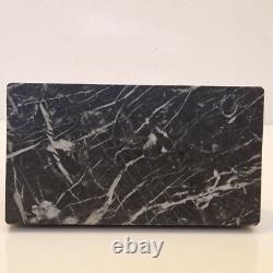 Paola Martelli Sculpture abstraite bronze et marbre Signée Space age