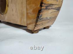 Pendule Art Déco Marbre et Bronze Signé Thomas Cartier / 1930's France / Horloge