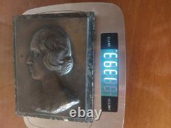 Plaque Bronze Sur Marbre Signee B Sertorio