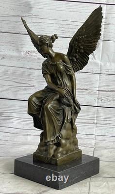Reproduction Sous Signée Moreau, Sculture en Marbre Bronze, Déesse