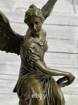 Reproduction Sous Signée Moreau, Sculture en Marbre Bronze, Déesse