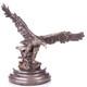 Sculpture Aigle Art D&eacute;co En Bronze Sur Un Marbre Noir D'apr&egrave;s Milo