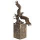 Sculpture Aigle En Bronze Art D&eacute;co Sur Un Socle En Marbre Noir D'apr&egrave;s Milo