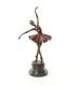 Sculpture Ballerine Color&eacute; En Bronze Sur Un Socle En Marbre D'apr&egrave;s Milo