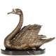 Sculpture Cygne En Bronze Art D&eacute;co Sur Un Socle En Marbre Noir D'apr&egrave;s M. Lopez