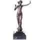 Sculpture Danseuse Art D&eacute;coen Bronze Sur Un Marbre Noir D'apr&egrave;s Ferdinand Preiss