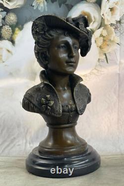 Sculpture En Bronze Fait Main À Vendre Nu Marbre Milo Par Signé Original Élégant