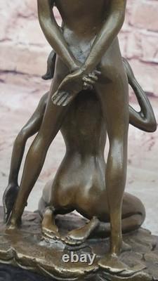 Sculpture En Bronze Mavchi Signée Originale Chef-D'Oeuvre En Marbre Décor