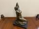 Sculpture Femme En Bronze Sur Un Socle En Marbre Noir D'apr&egrave;s Jean Patoue