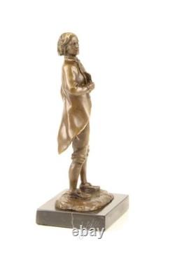 Sculpture Frédéric Chopin en bronze sur un socle en marbre noir d'après Milo