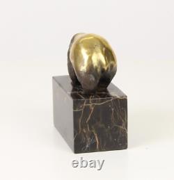 Sculpture Panda Art déco en bronze sur socle en marbre noir daprès Milo