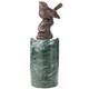 Sculpture D'oiseau En Bronze Sur Un Marbre Verte D'apr&egrave;s Milo