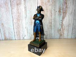 Sculpture de Kaiser Napoleon en bronze sur socle en marbre d'après Guillemin