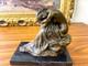 Sculpture En Bronze Femme Assise Sur Un Socle En Marbre Noir D'apr&egrave;s Milo