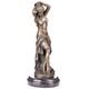 Sculpture En Bronze D'une Femme Nue Sur Un Socle En Marbre D'apr&egrave;s G. Bologne