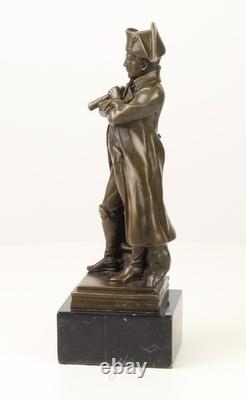 Sculpture l'empleur Napoléon sur un socle en marbre noir d'après Claude