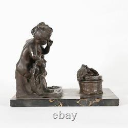 Sculpture par G. Restelli Marbre Bronze Italie 1920